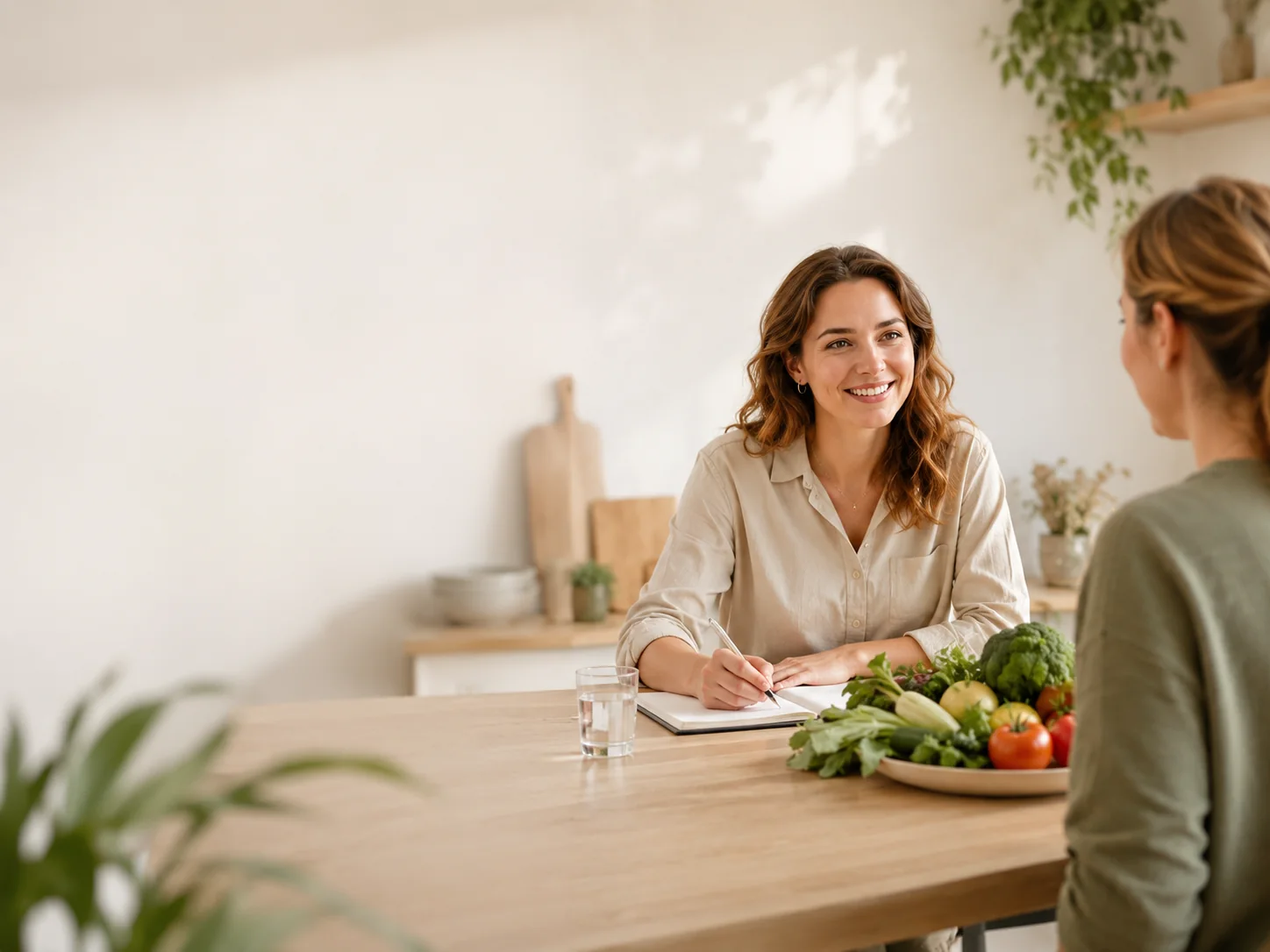 Voedingsconsult met gezonde voeding